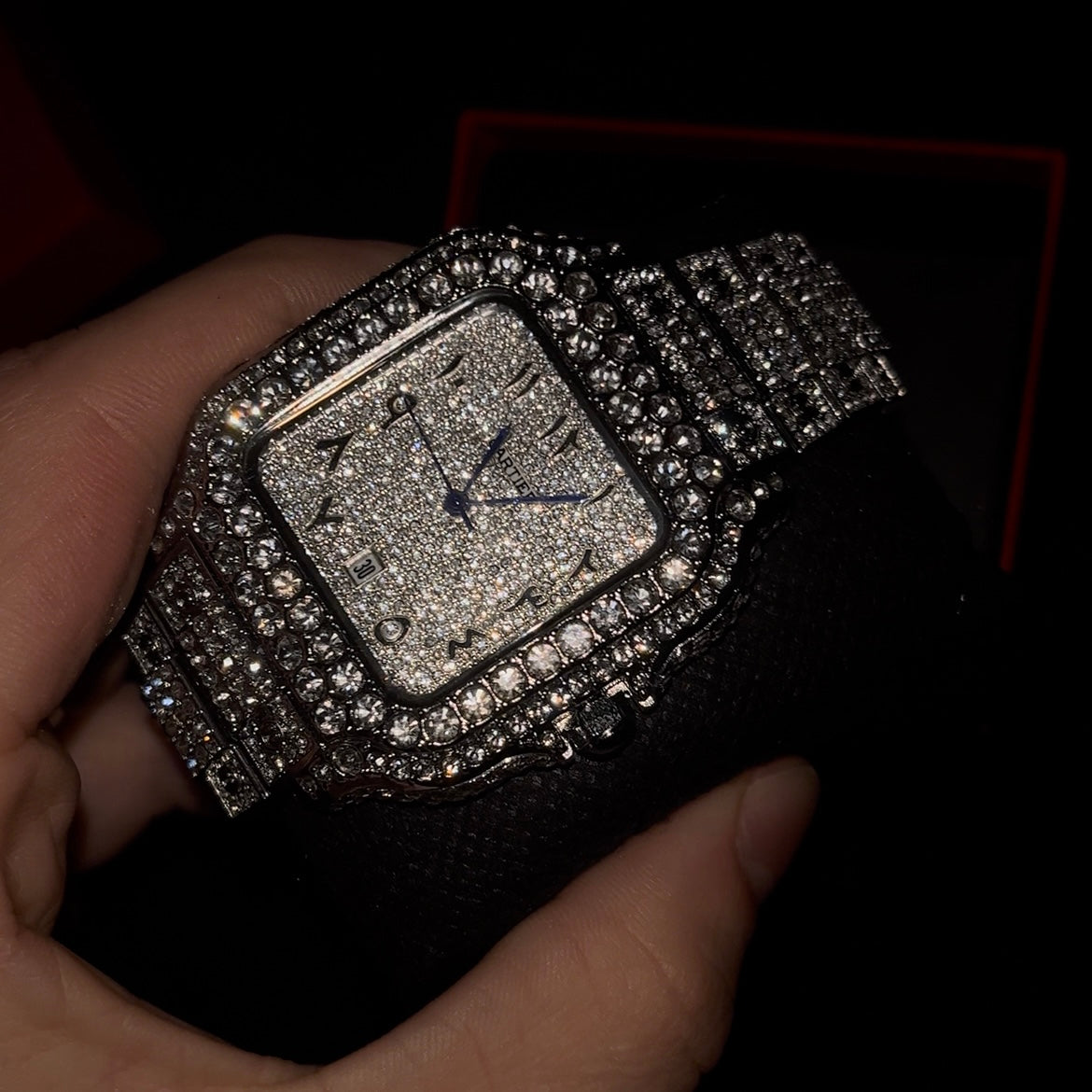 CARTIER WATCH (MOISSANITE)