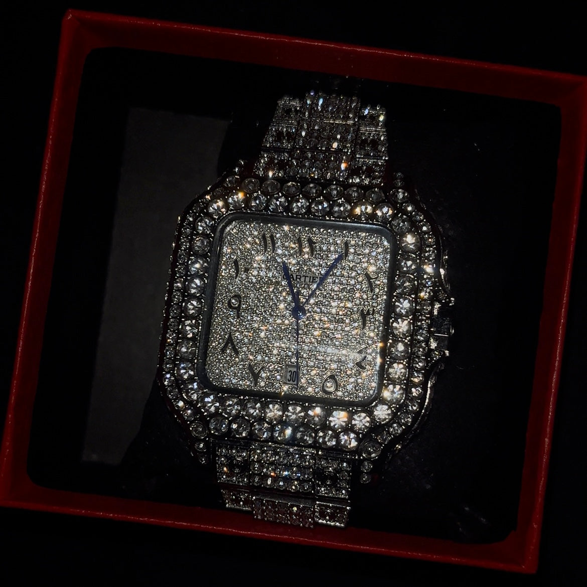 CARTIER WATCH (MOISSANITE)