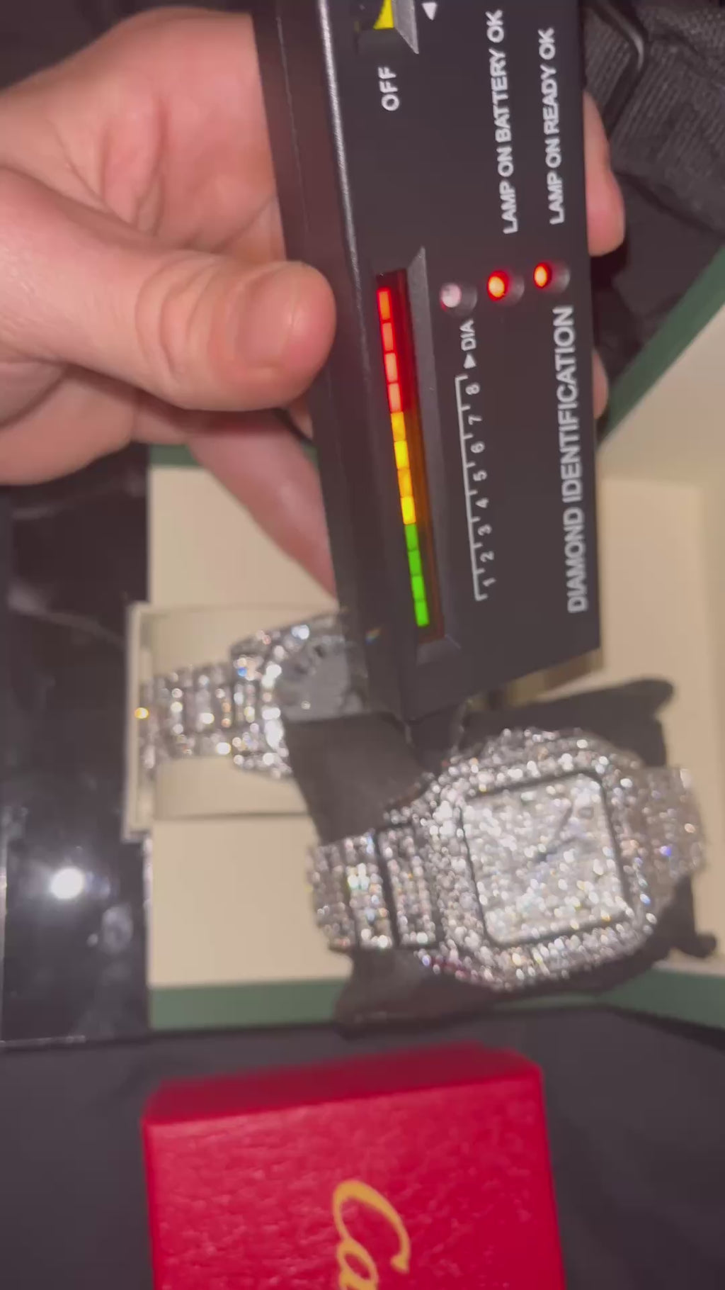 CARTIER WATCH (MOISSANITE)